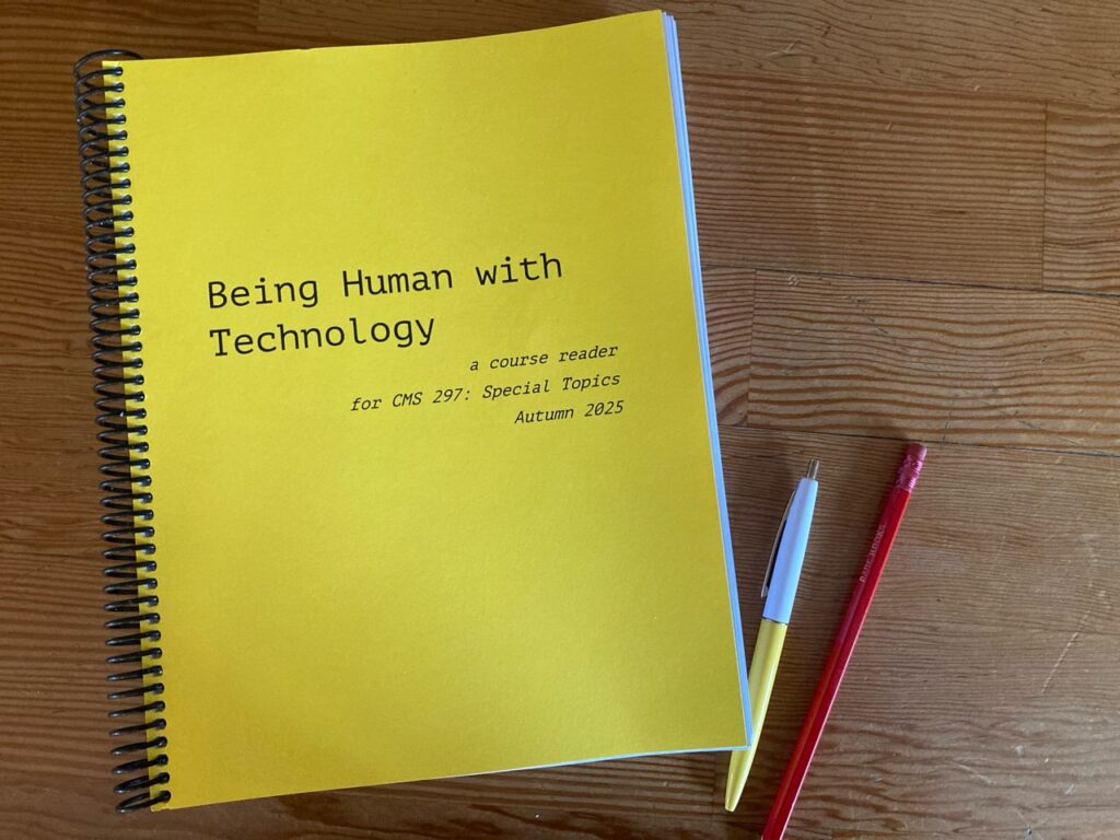 Image of our course reader